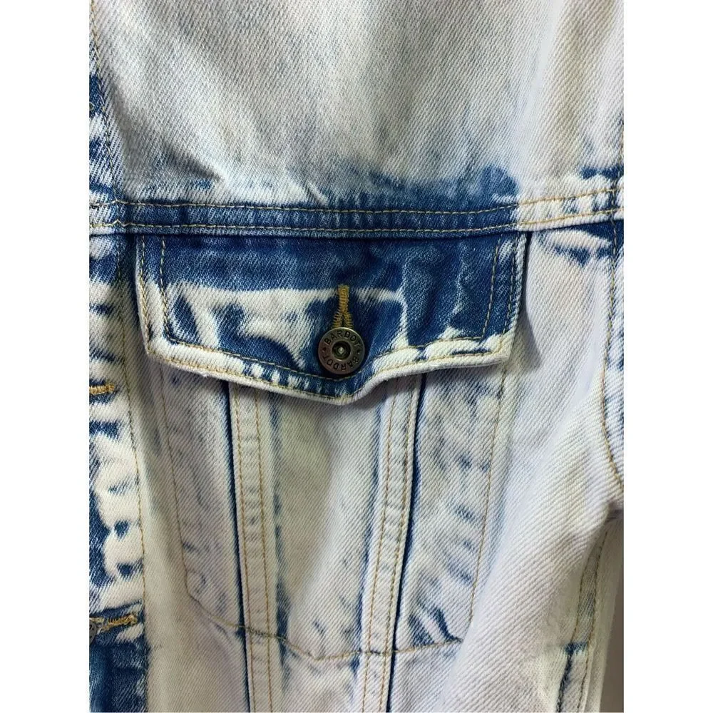 Bardot Oversize Tie Dye Denim Jacket Size 4
